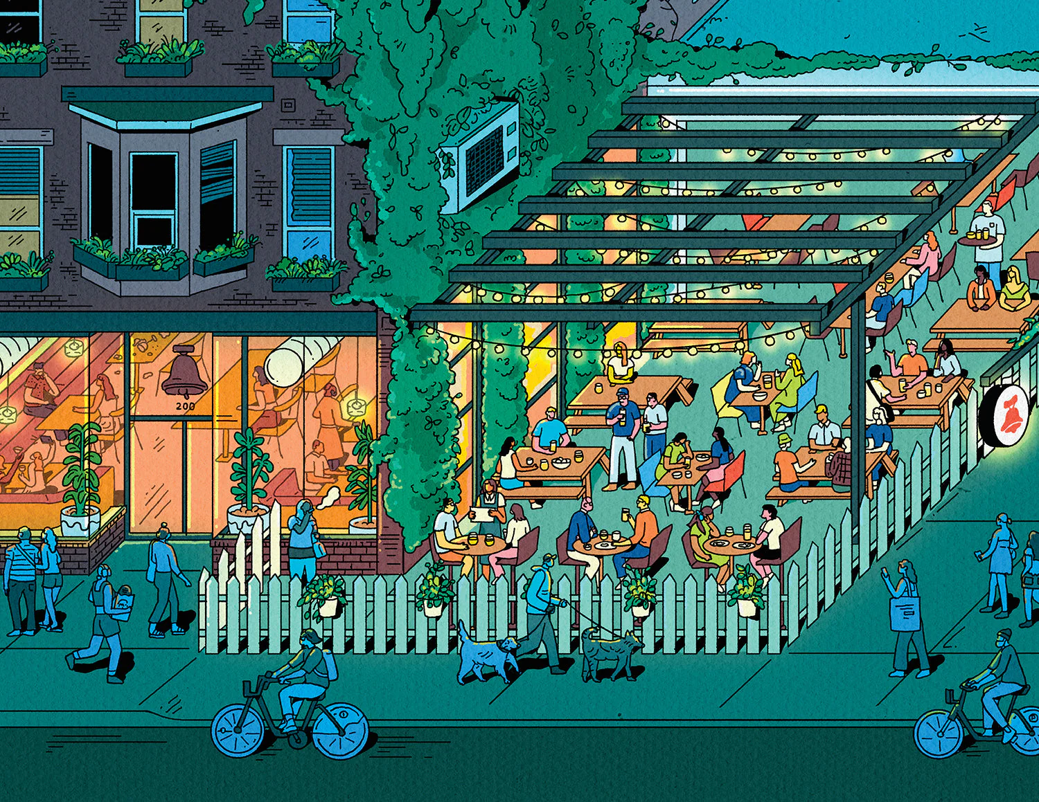 Bellwoods Brewery Streetscape Art Print (8"x10") - Image 2