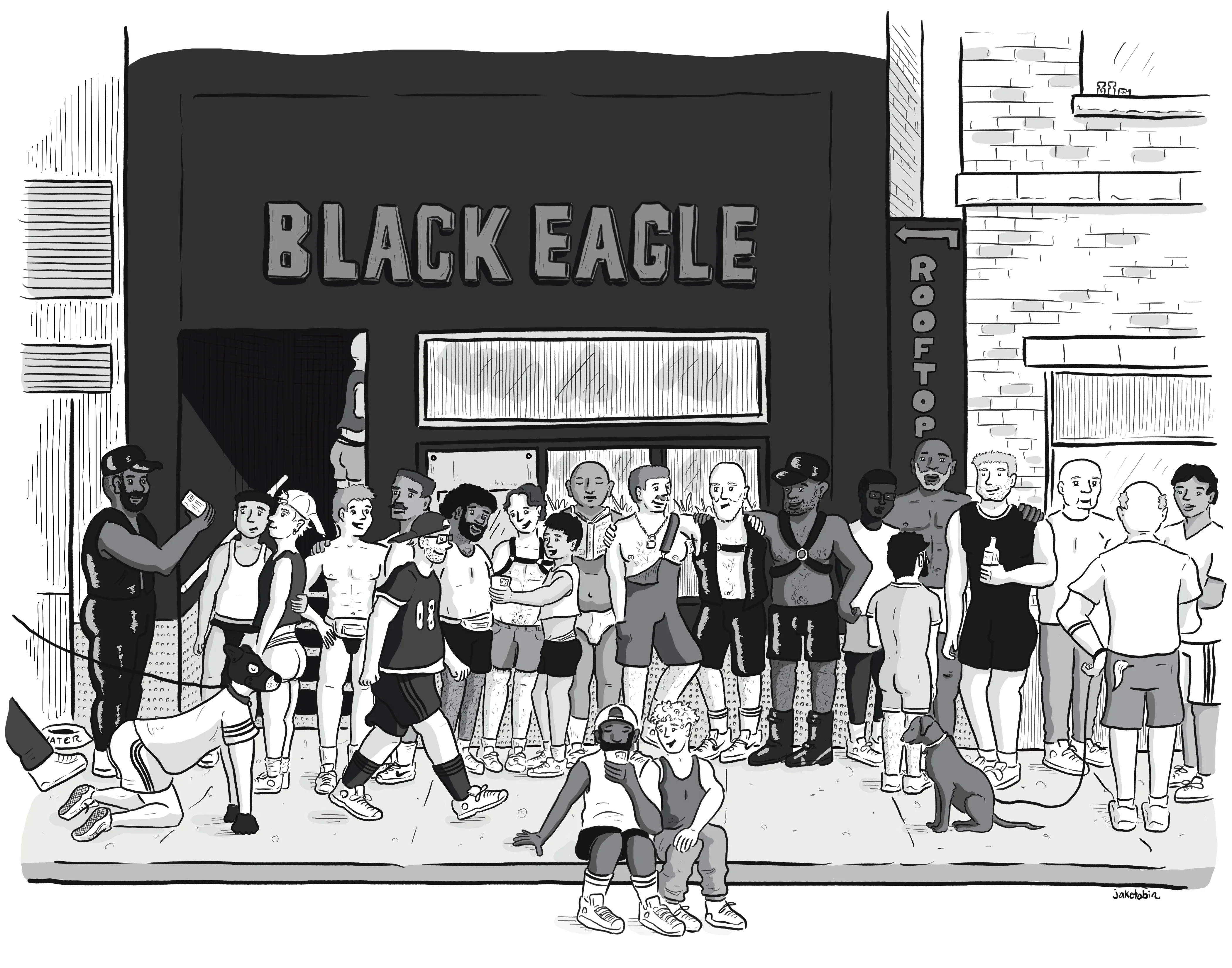 Black Eagle Lineup Art Print