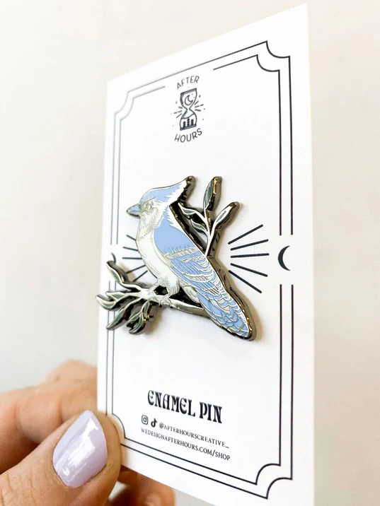 Blue Jay Enamel Pin - Image 2