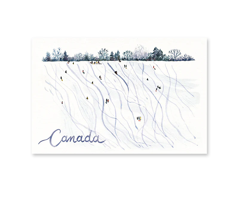 Canada Toboggan Postcard