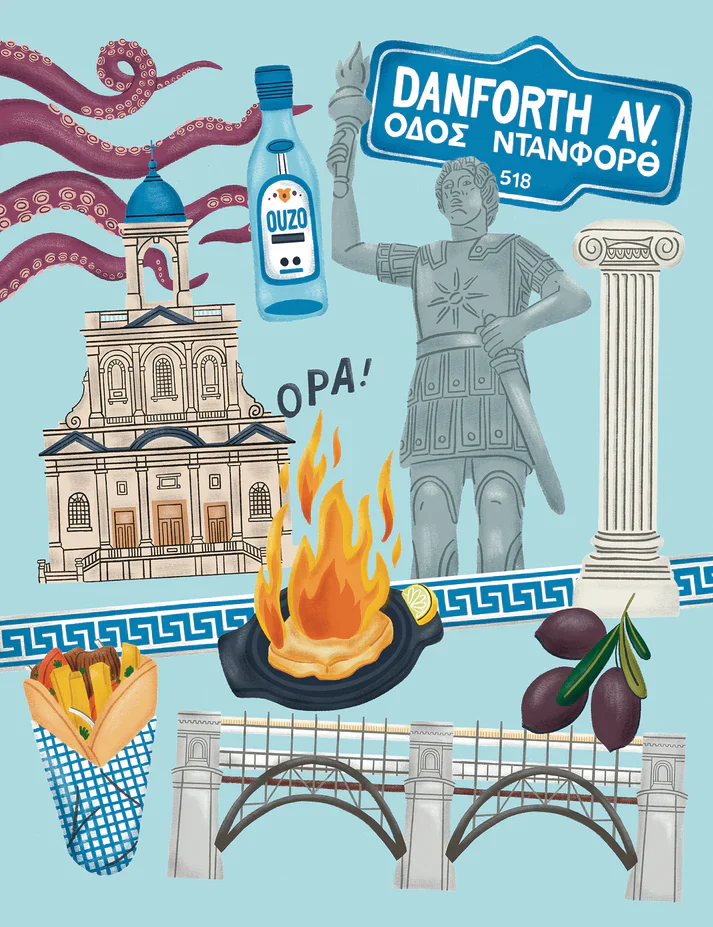 Greektown Icons Print