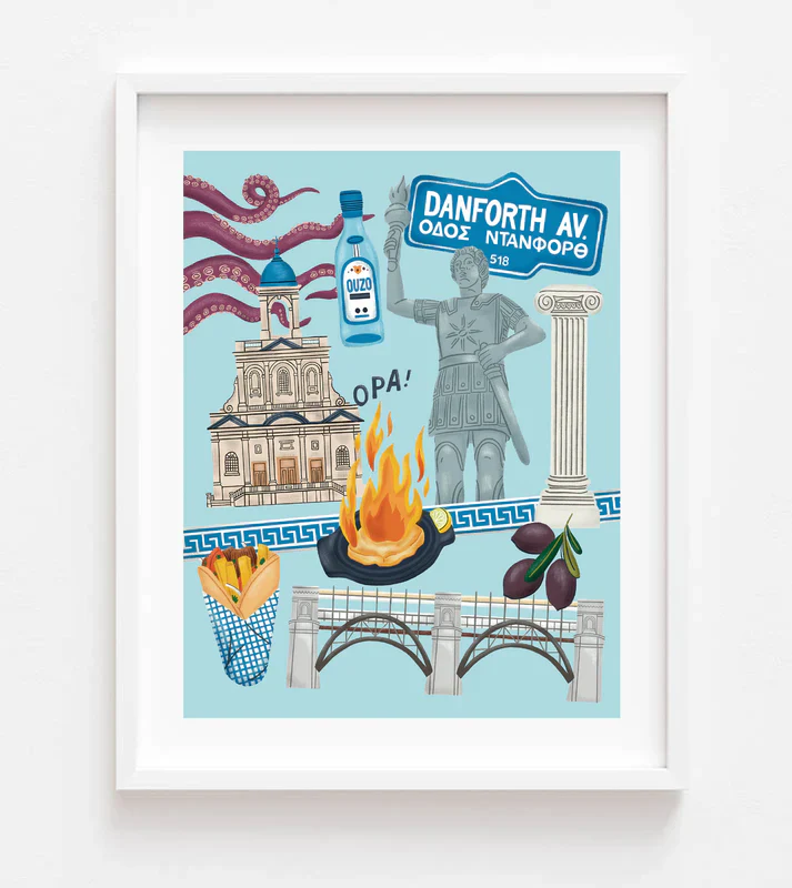 Greektown Icons Print - Image 2