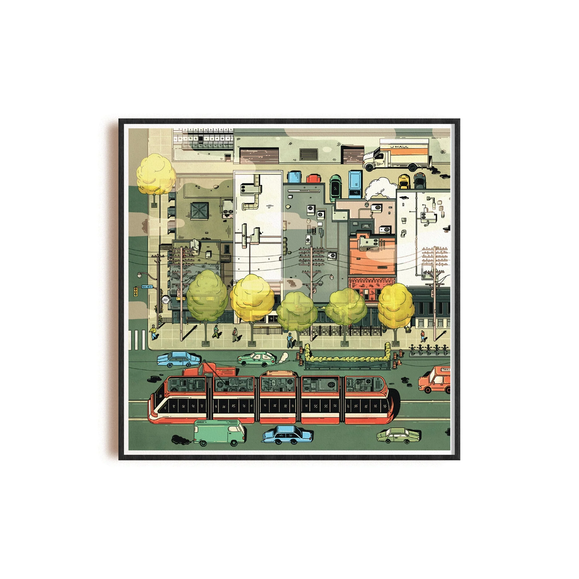 King X Portland Art Print (8"x8")