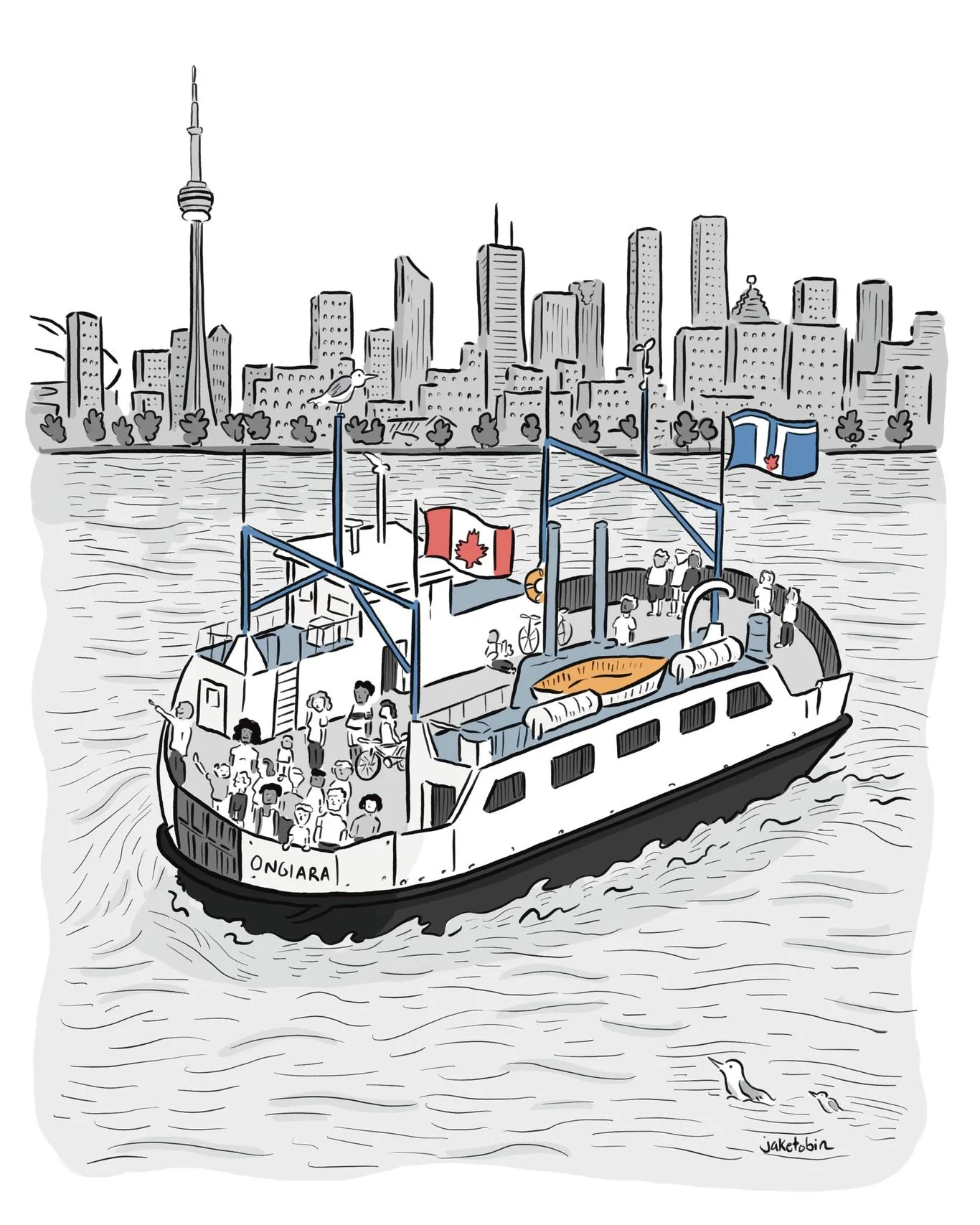Ongiara Toronto Island Ferry Art Print