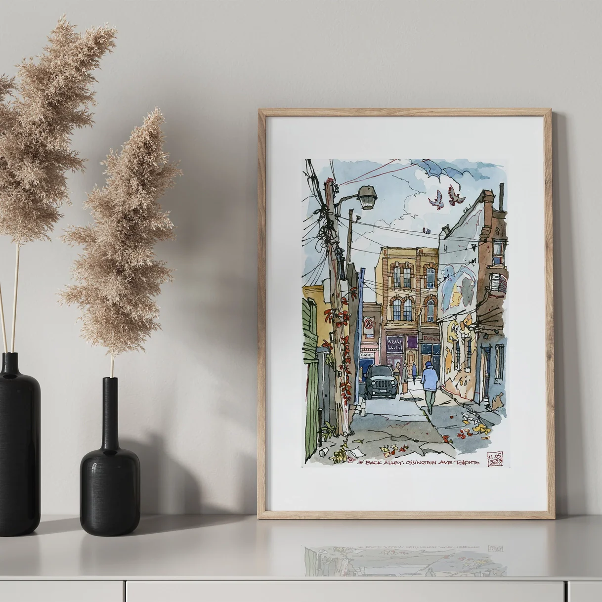 Ossington Back Alley Art Print