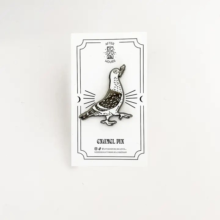 Pigeon Enamel Pin
