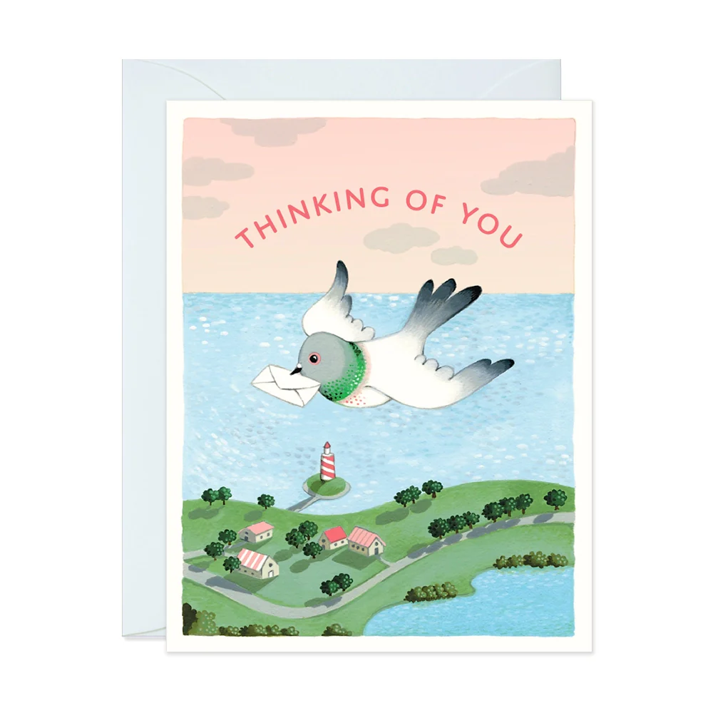 Pigeon Thinking of You Greeting Card