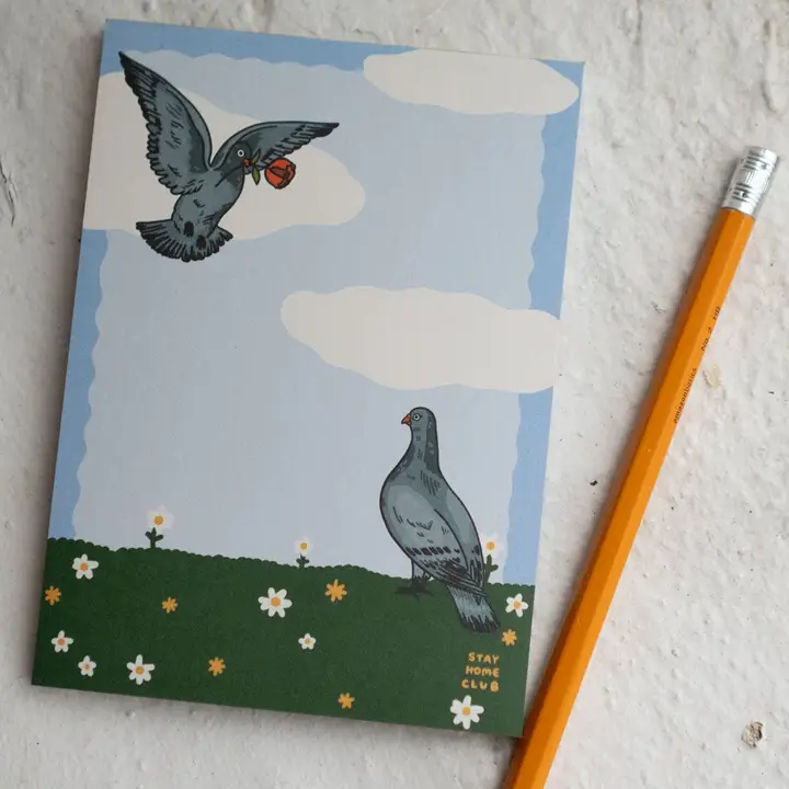 Pigeons in Love Notepad