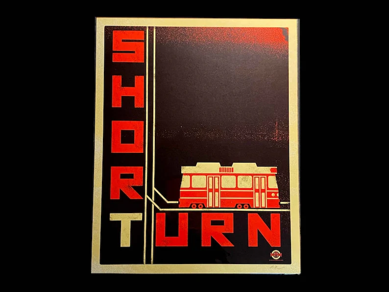 Short Turn Streetcar Art Print