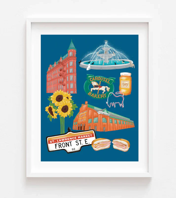 St. Lawrence Market Icons Print - Image 2