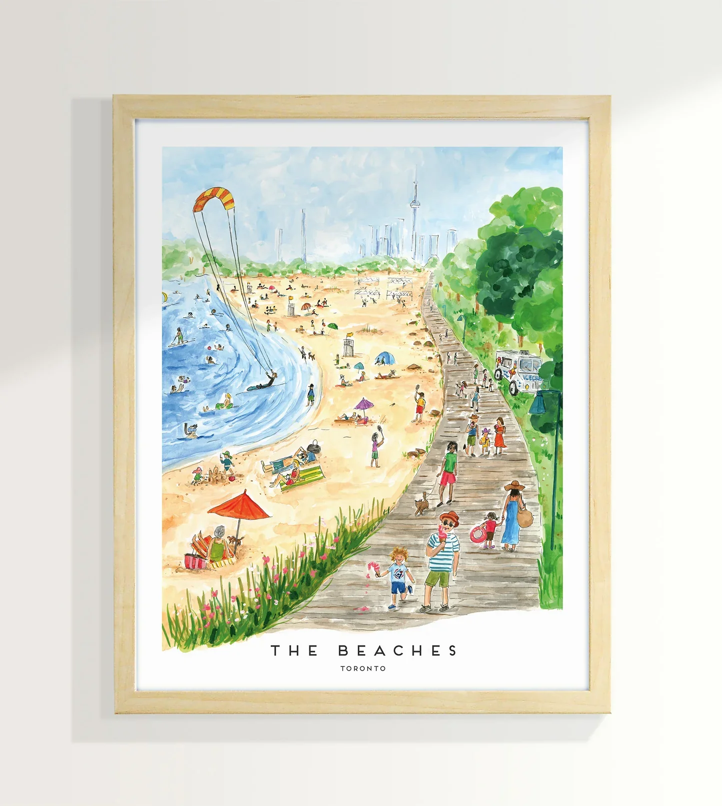 The Beaches Art Print (8"x10")