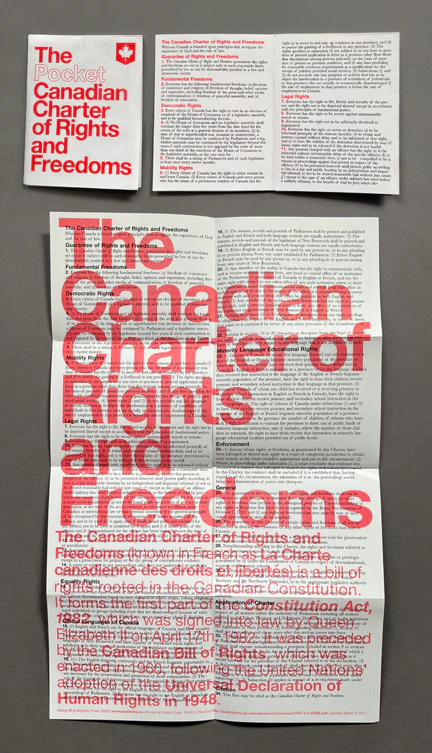The Pocket Canadian Charter of Rights and Freedoms
