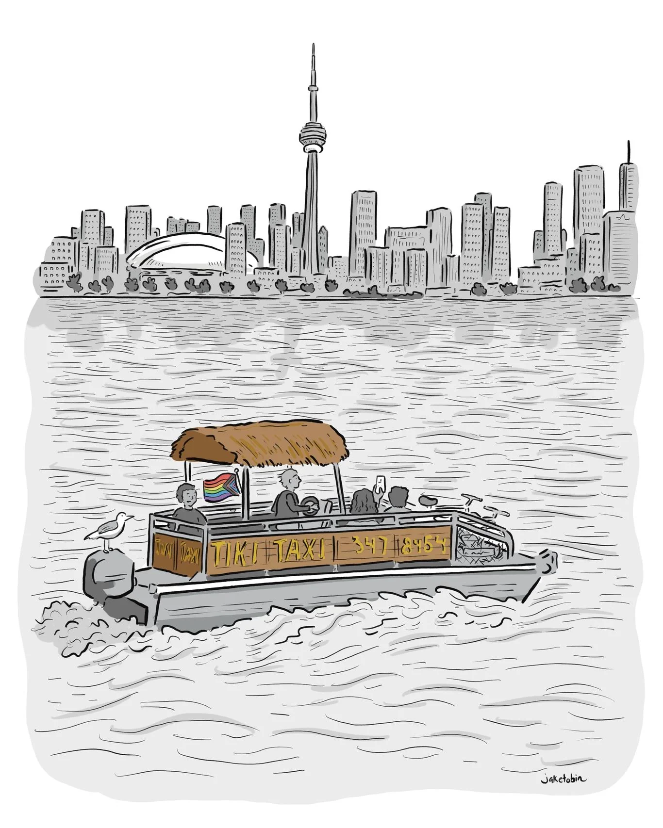 Tiki Taxi Art Print
