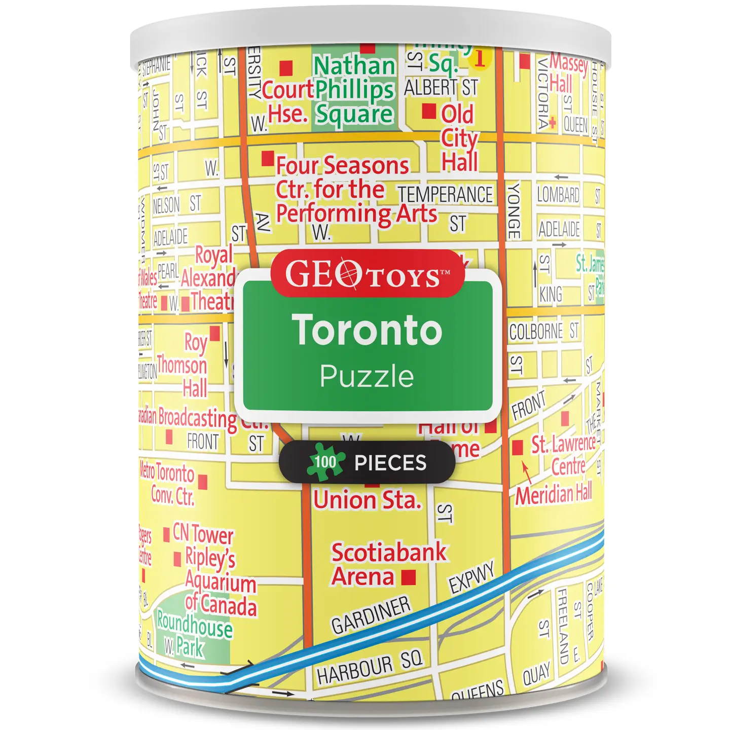 Toronto City Map Mini Jigsaw Puzzle