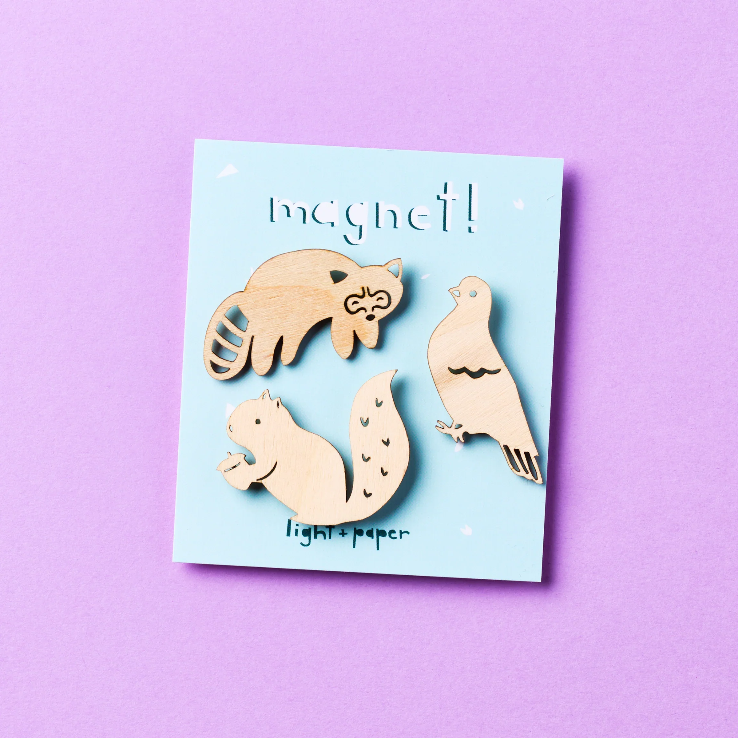 Toronto Critters Wooden Magnets set of 3