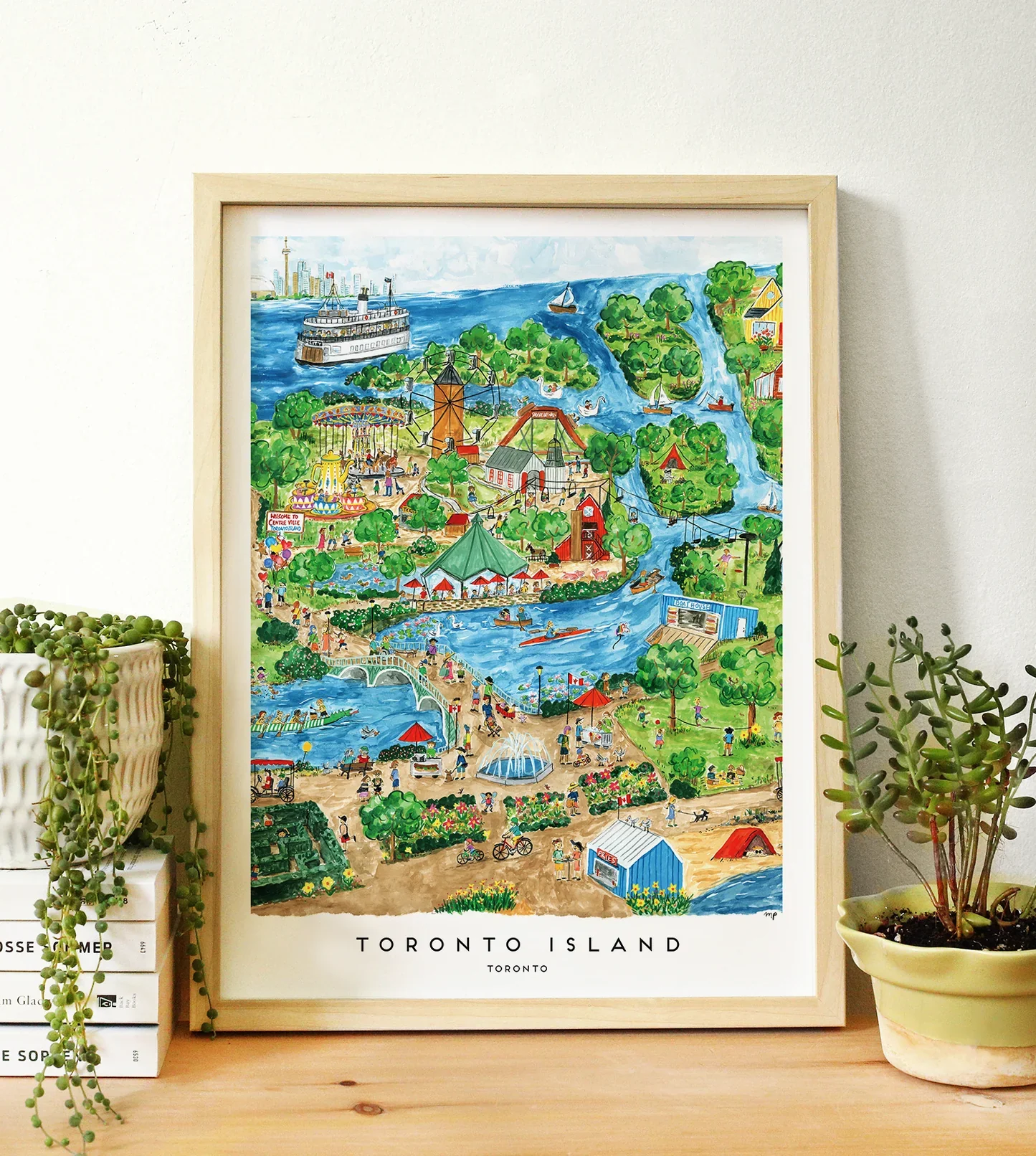 Toronto Island Art Print (12"x16")