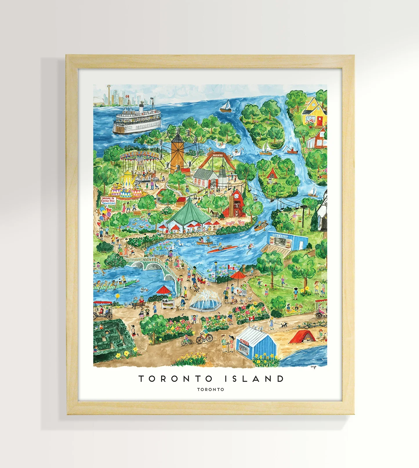 Toronto Island Art Print (8"x10")