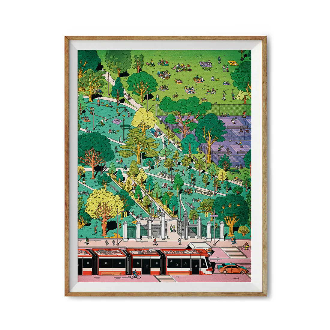 Trinity Bellwoods Bird's-Eye View Art Print (8"x10")
